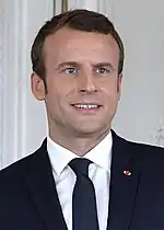 Emmanuel Macron,president of the Republicsince 14 May 2017.