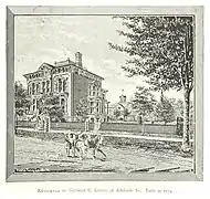 George C Codd House in 56 Adelaide built in 1874 and designed by Mortimer L Smith, was demolished in 1950s.