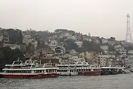 A view of the Kuruçeşme skyline from the Bosphorus