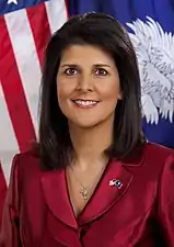 Nikki HaleyGovernor of South Carolina 2011–2017Endorsed Marco Rubio, then Ted Cruz